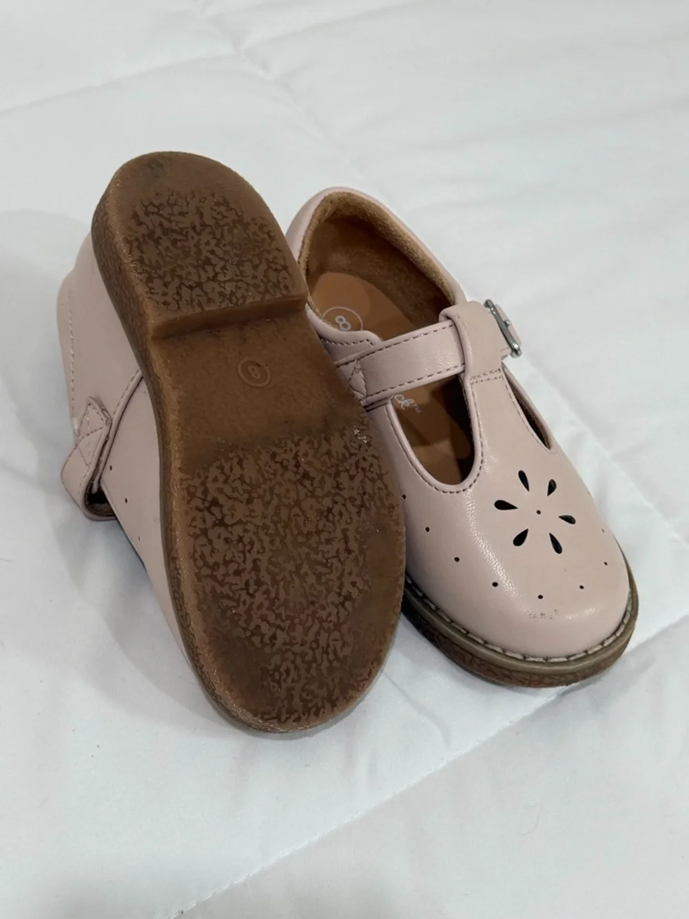 Cat & Jack Toddler T-Strap Dress Shoes - Blush Pink